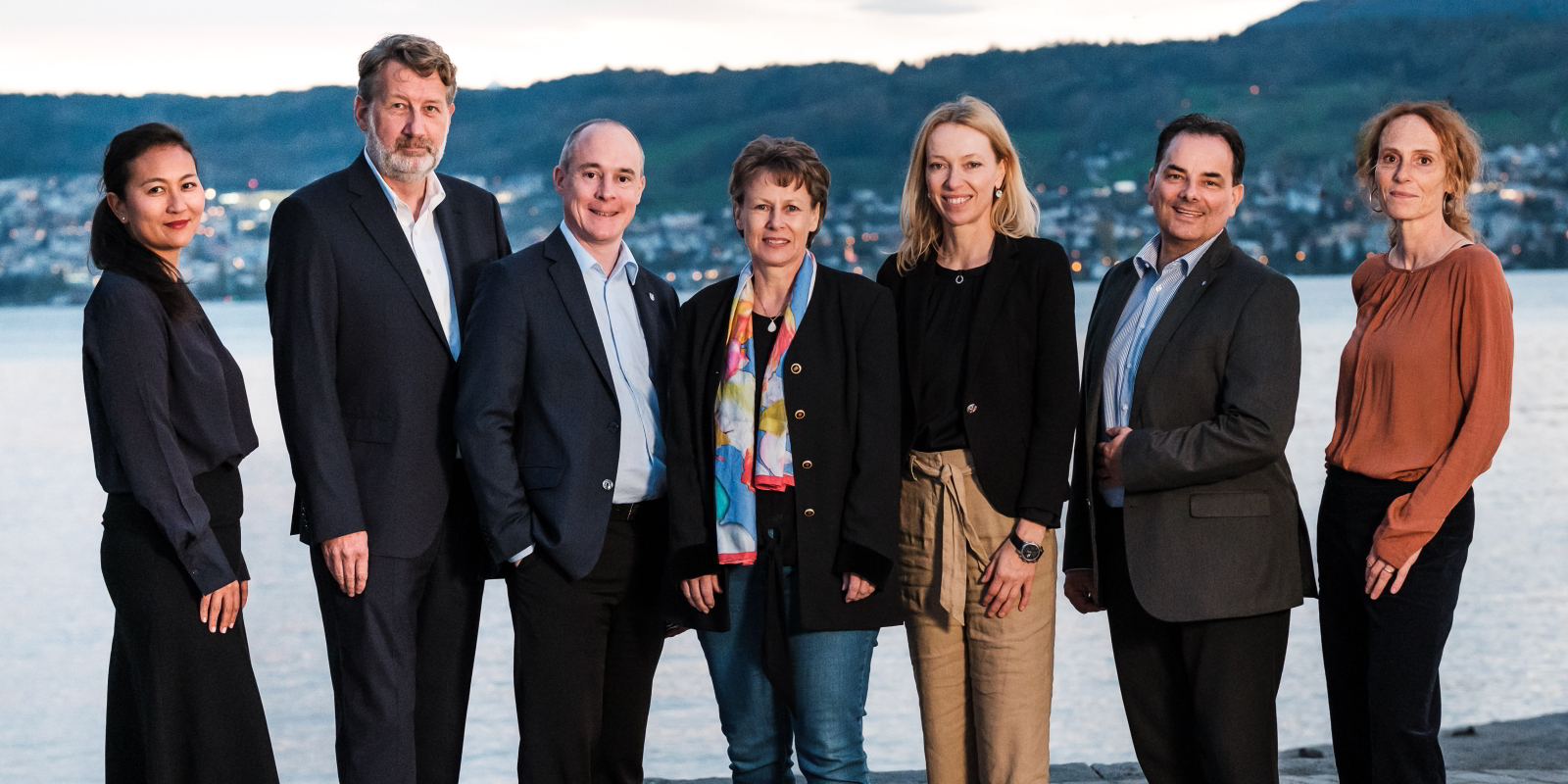 v. l. n. r.: Huyen Phan Sturm, Philippe Zehnder, Ludwig Näf, Tabea Giger,Susanne Rieder, Martin Dippon, Maya Suter Schilliger (Bild: zvg)