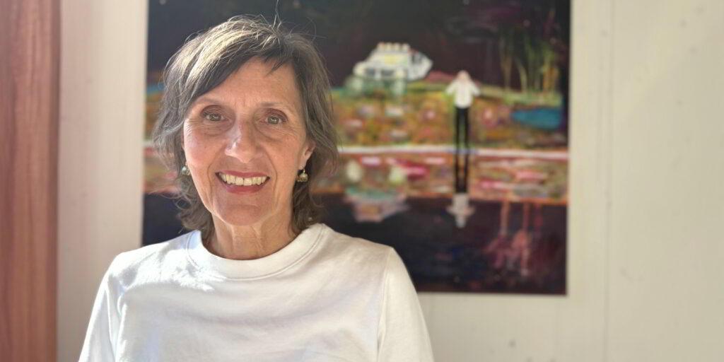 Malen, leben, therapieren: Bettina Nüscheler geniesst das Leben. (Bild: dwe)